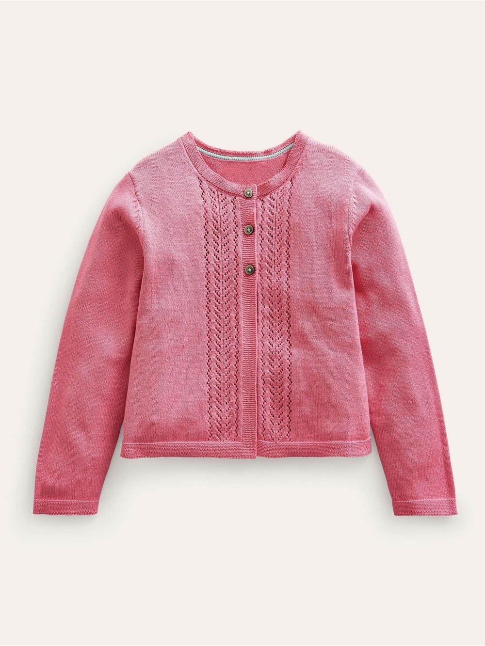 Mini Boden Pink Girls Knit Cardigan Sweater